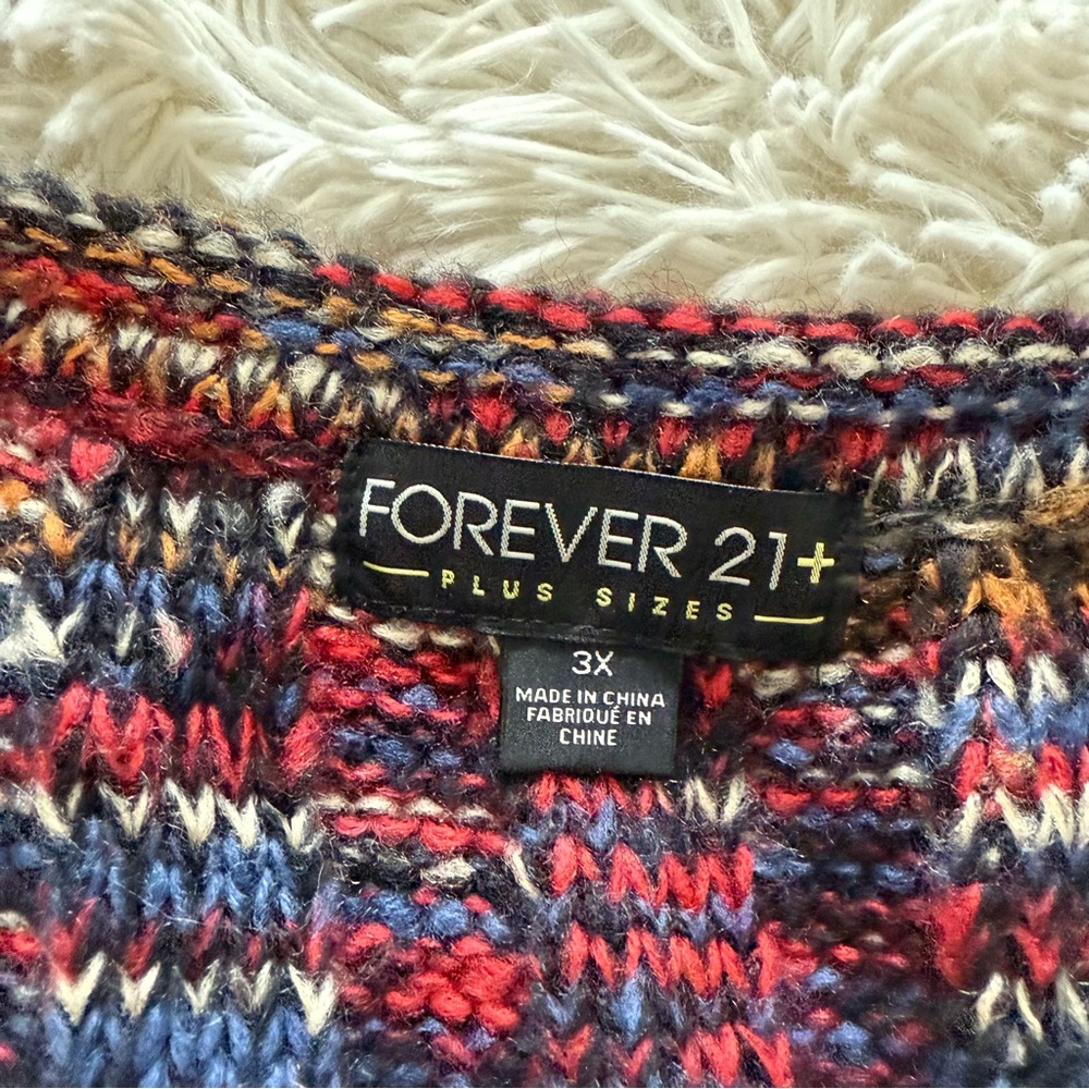 Forever 21 Multicolor Striped Knit Mini Dress - Black, Red, Blue, Tan - Picture 5 of 8